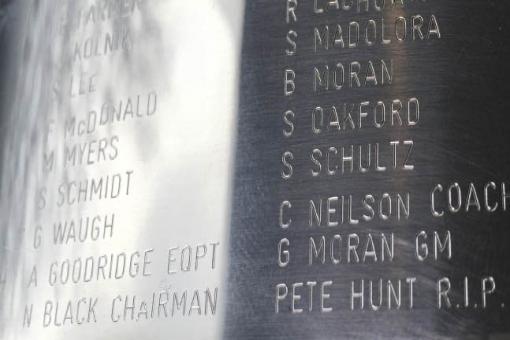 Yearbook dedicated to memory of Pete Hunt