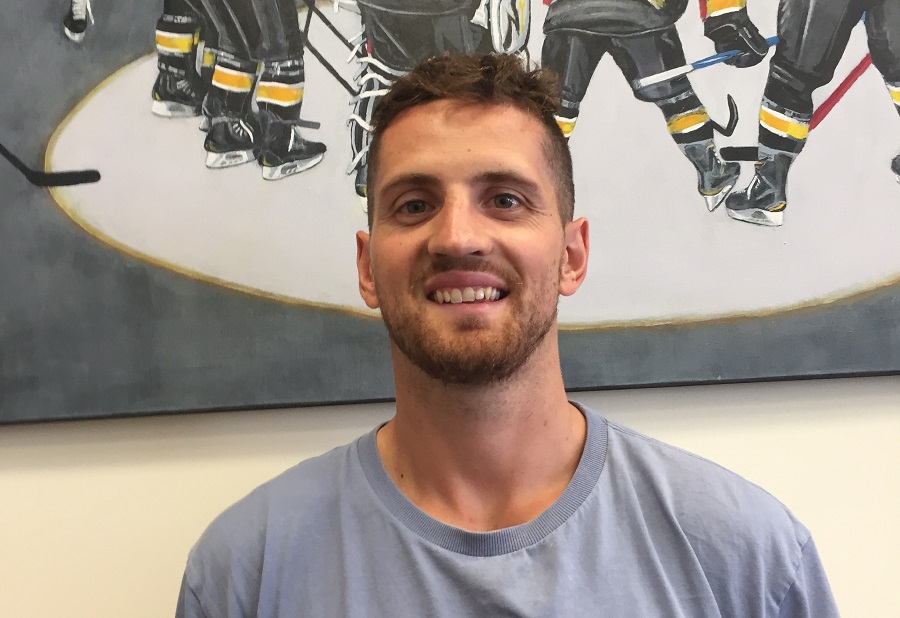Brett Perlini arrives safe and sound Top Image