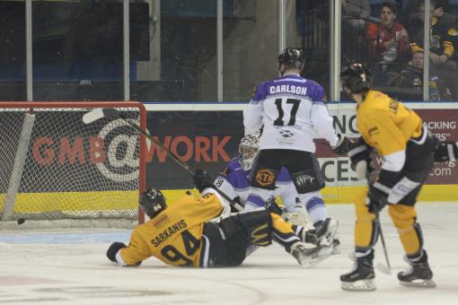 Deivids Sarkanis bags his first (and second goals) for the Panthers