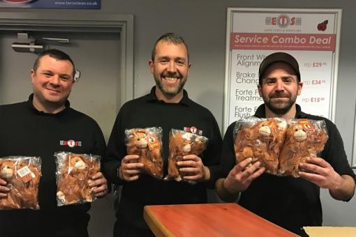TEDDY BEAR TOSS BID TO HELP LOCAL YOUNGSTERS IN NEED
