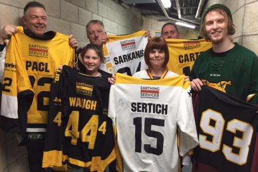 Six happy winners in shirt raffle draw
