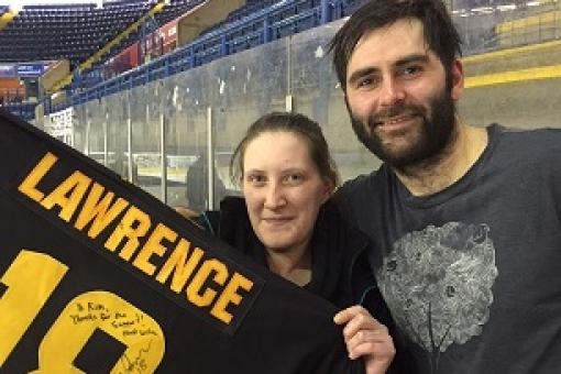 Kim wins Lawrence shirt in latest raffle