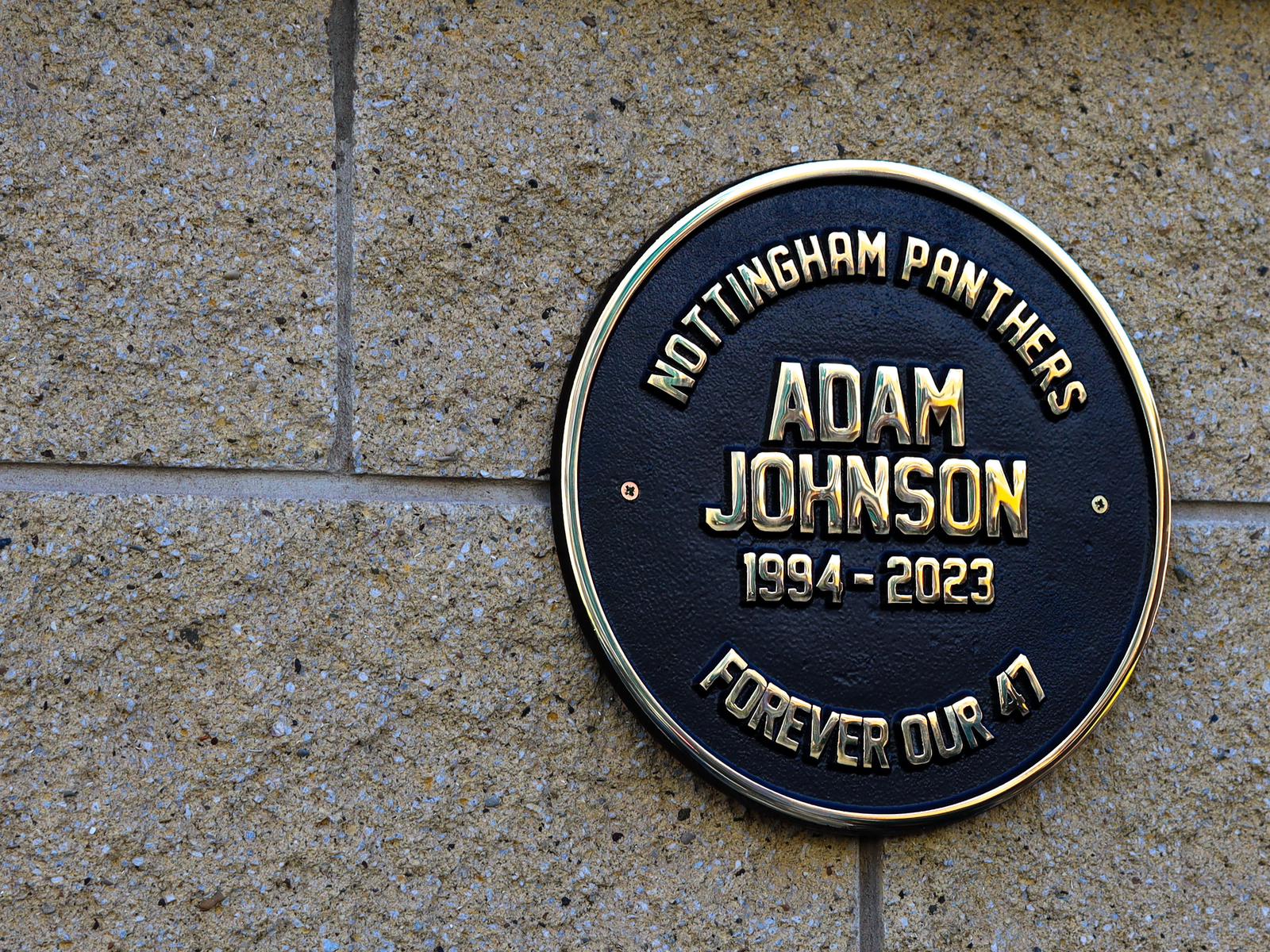 ADAM JOHNSON PLAQUE UNVEILED AT MOTOPOINT ARENA Top Image