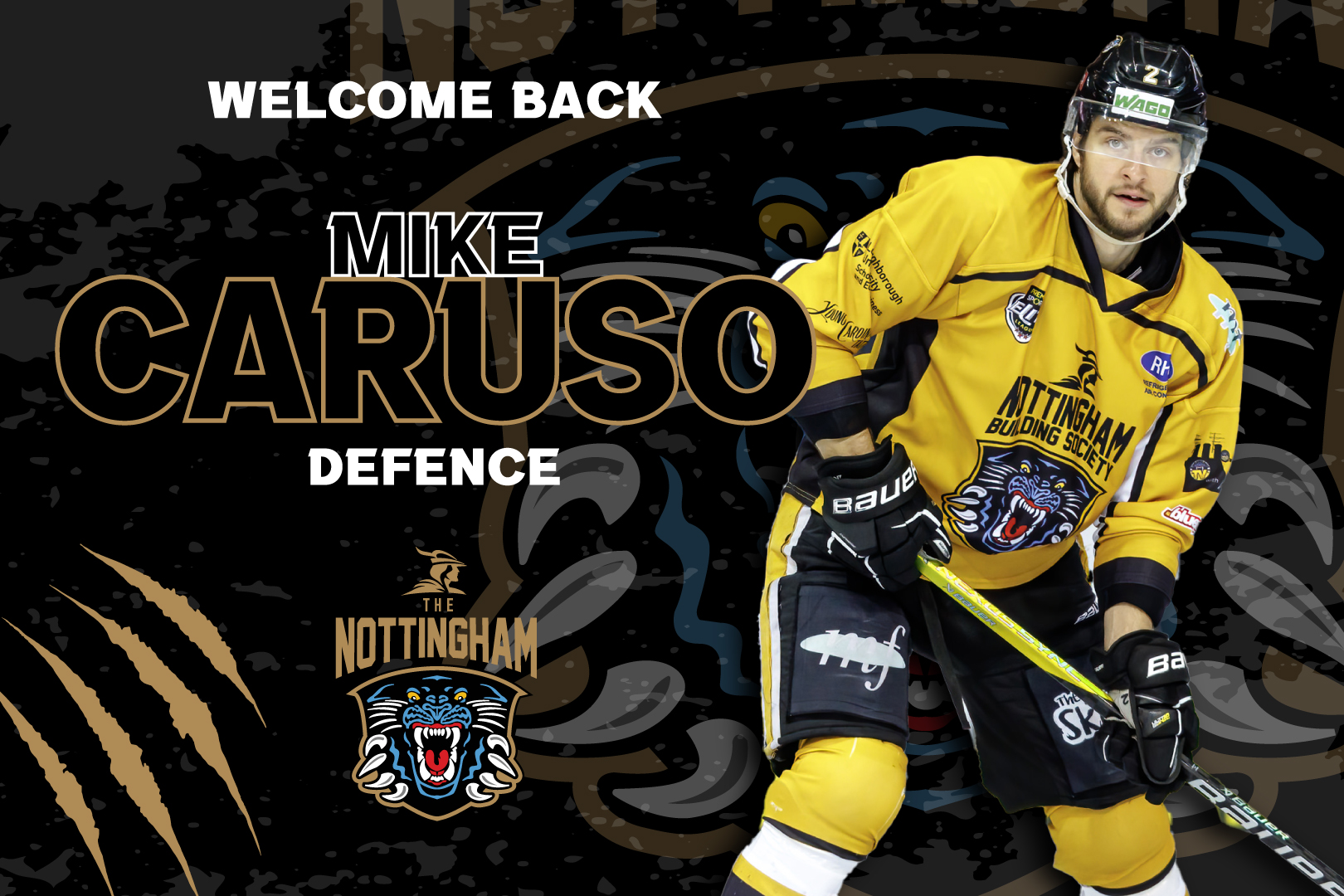 PANTHERS CONFIRM RETURN OF DEFENCEMAN CARUSO Top Image