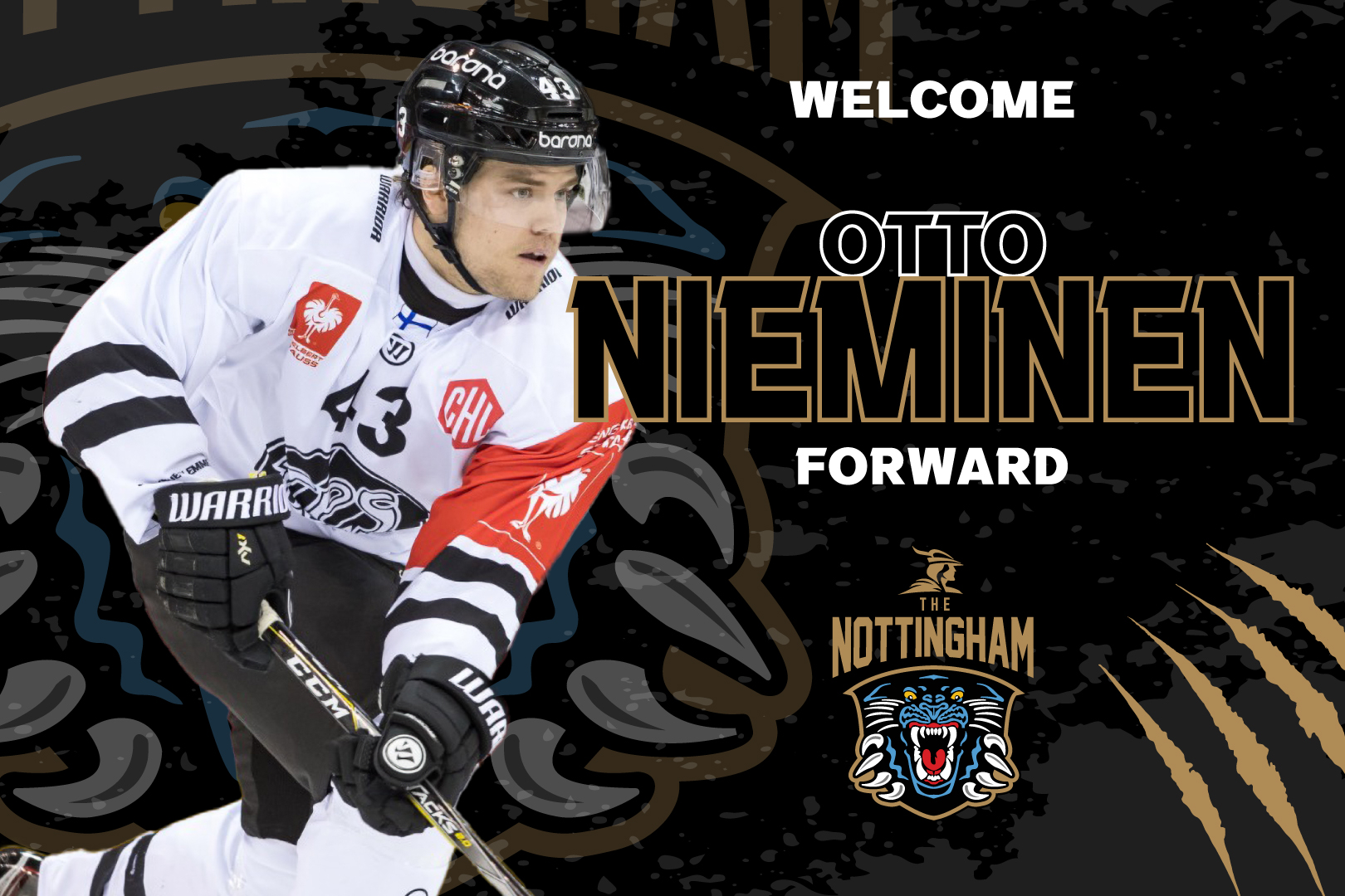 PANTHERS SIGN FINNISH FORWARD NIEMINEN Top Image