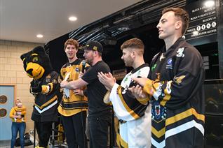 JERSEYS UNVEILED AT BUSTLING ARENA