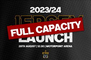 JERSEY LAUNCH EVENT NOW FULL