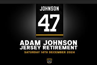 ADAM JOHNSON JERSEY RETIREMENT: 14TH DECEMBER 2024