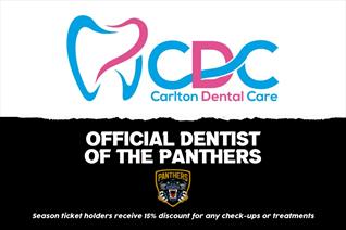 PANTHERS LINK-UP WITH CARLTON DENTAL CARE