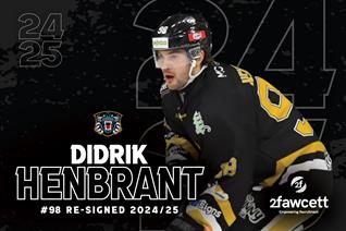 DIDRIK HENBRANT RETURNS FOR 2024-25 SEASON