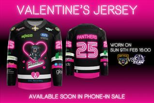 MONDAY: VALENTINE'S JERSEYS PHONE-IN SALE TODAY