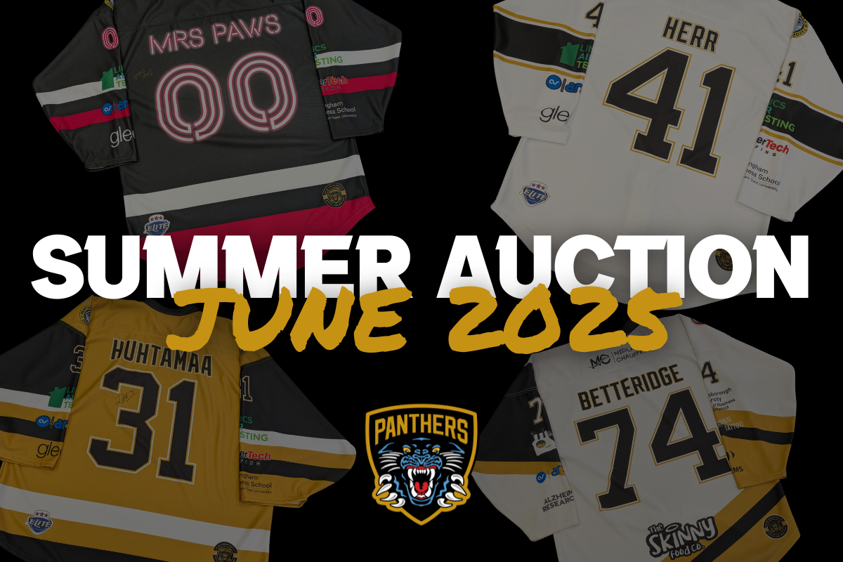 NOTTINGHAM PANTHERS 2025 SUMMER AUCTION Top Image