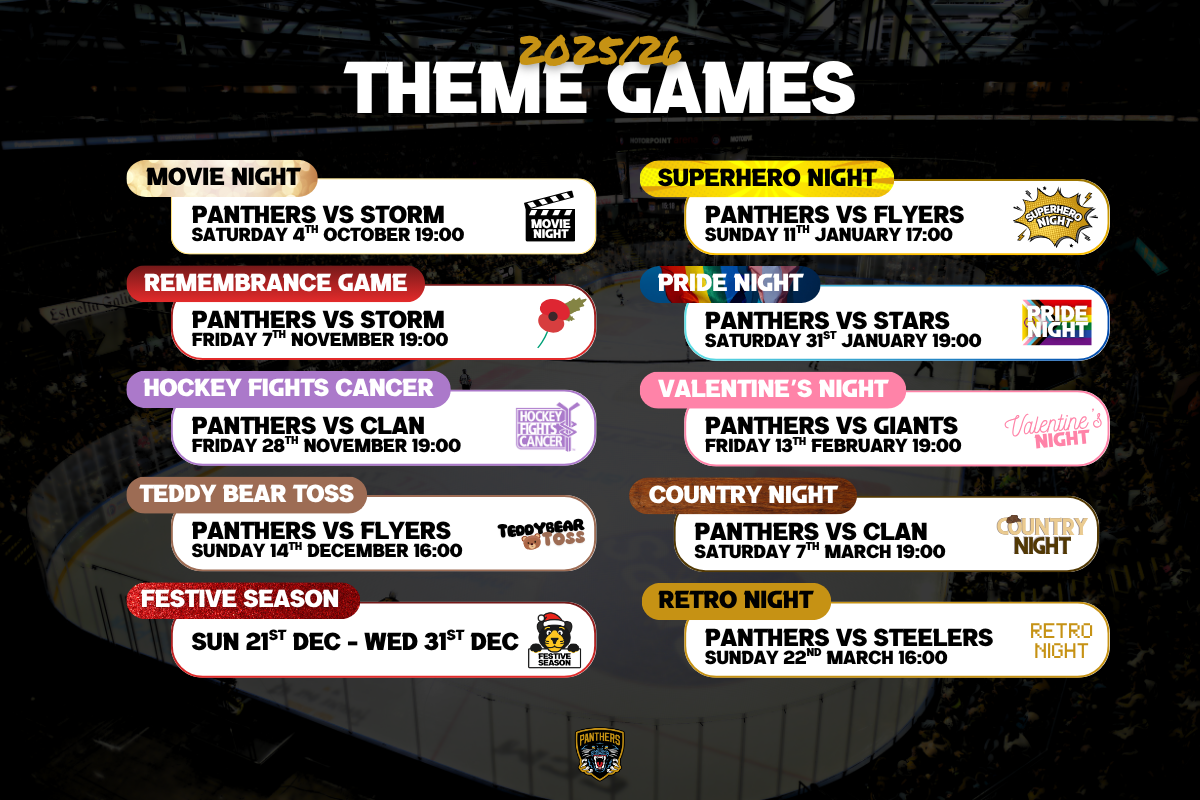 THEME GAMES CONFIRMED FOR 2025-26 SEASON Top Image