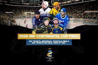 CONTINENTAL CUP: DAY, GAME AND FINALS DAY TICKETS ON SALE TUESDAY
