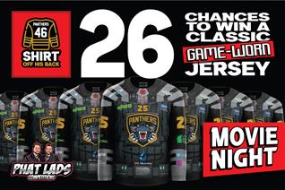 26 CHANCES TO WIN A CLASSIC GAME-WORN MOVIE NIGHT JERSEY