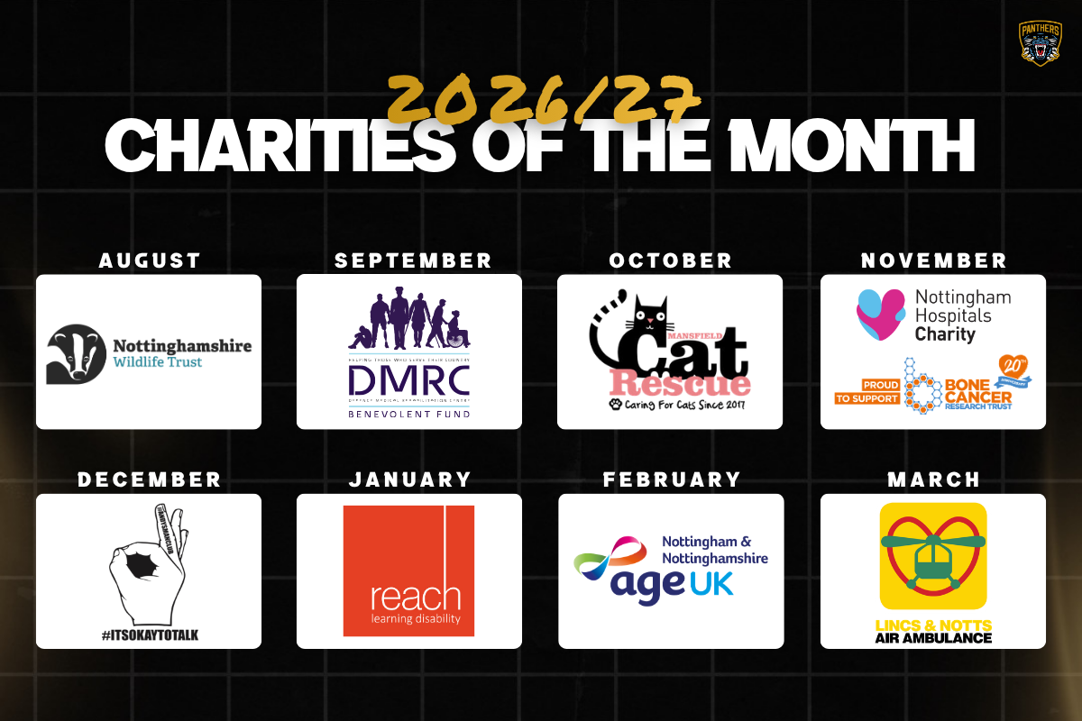 OUR 2026/27 CHARITIES OF THE MONTH Top Image