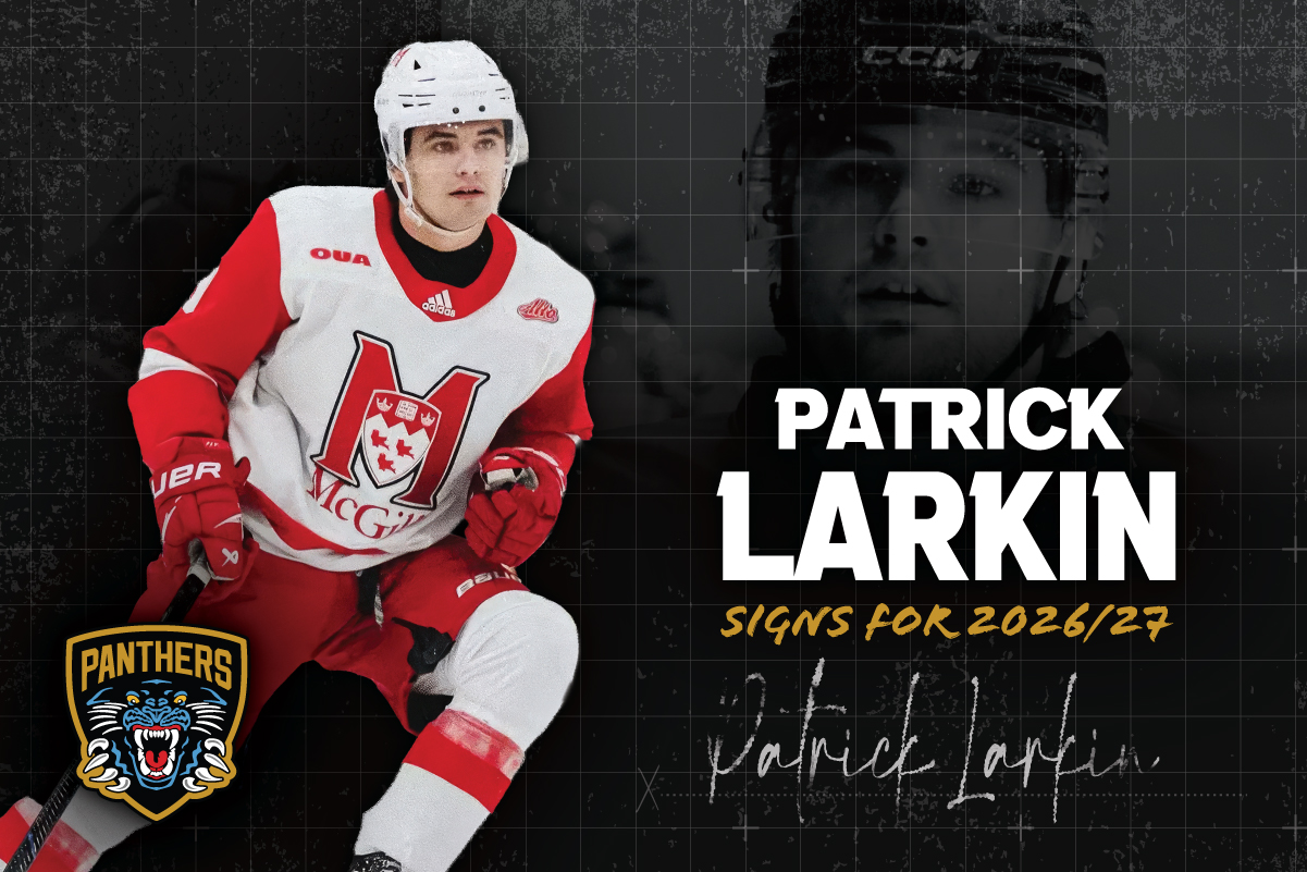 BRITISH FORWARD PATRICK LARKIN JOINS PANTHERS Top Image