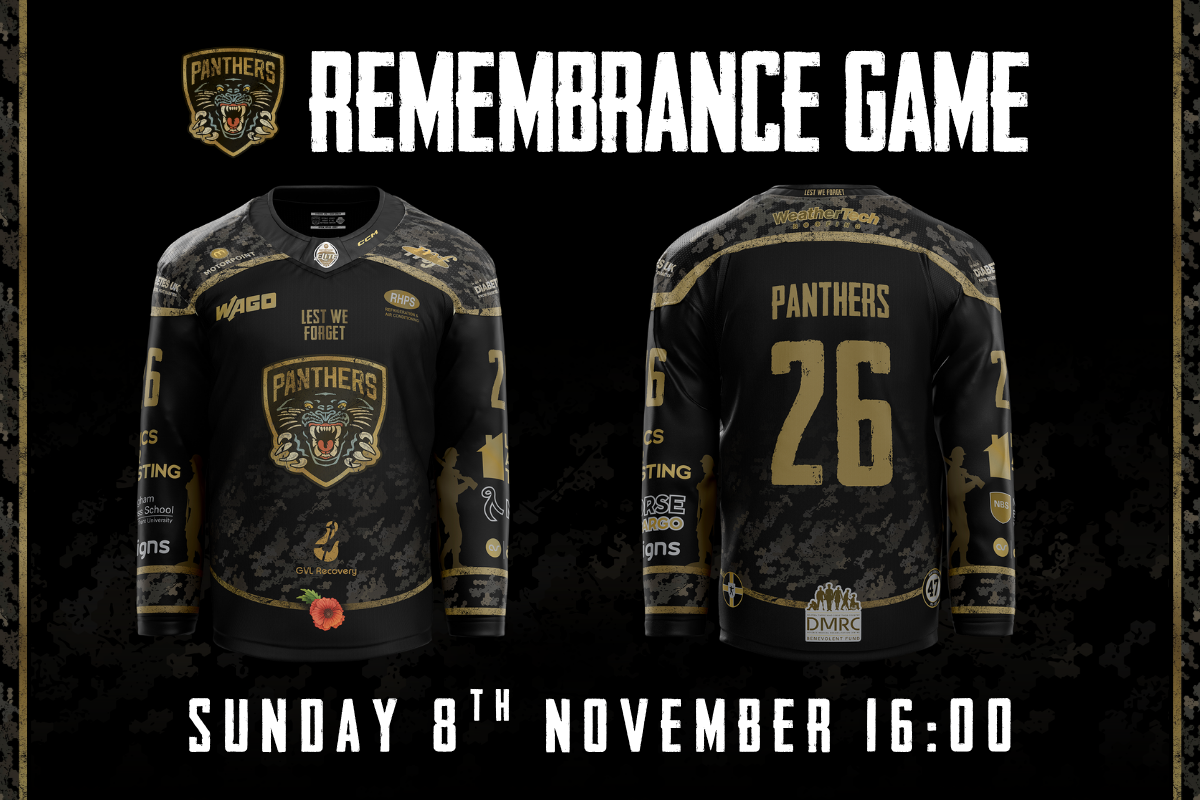 PANTHERS REMEMBRANCE JERSEYS 2026/27 Top Image