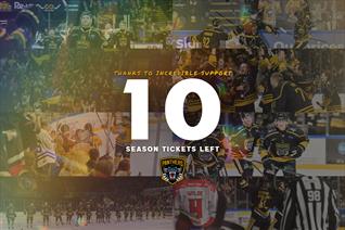 JUST 10 SEASON TICKETS REMAIN FOR 2026/27