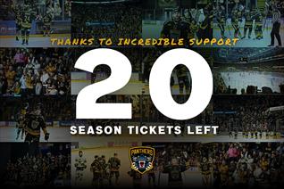 SEASON TICKETS: JUST 20 REMAIN - SECURE YOURS ASAP!