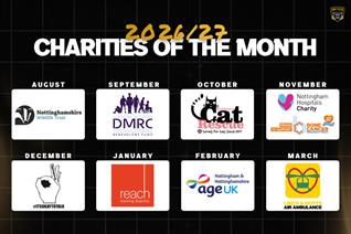 OUR 2026/27 CHARITIES OF THE MONTH
