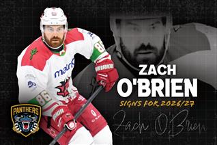 PANTHERS SIGN FORWARD ZACH O'BRIEN