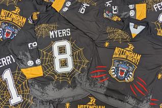 OWN A GAME-WORN WARM-UP HALLOWEEN JERSEY