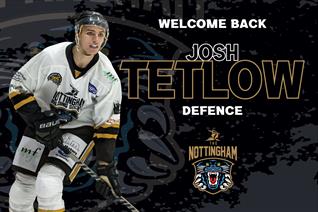 TETLOW RETURNS TO THE PANTHERS