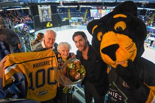 SPECIAL SURPRISE FOR 100-YEAR-OLD MARGARET