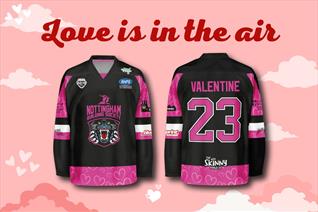 OWN A SIGNED GAME-WORN VALENTINE'S DAY PANTHERS JERSEY