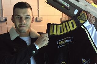 Panthers logo on Leigh’s new shorts