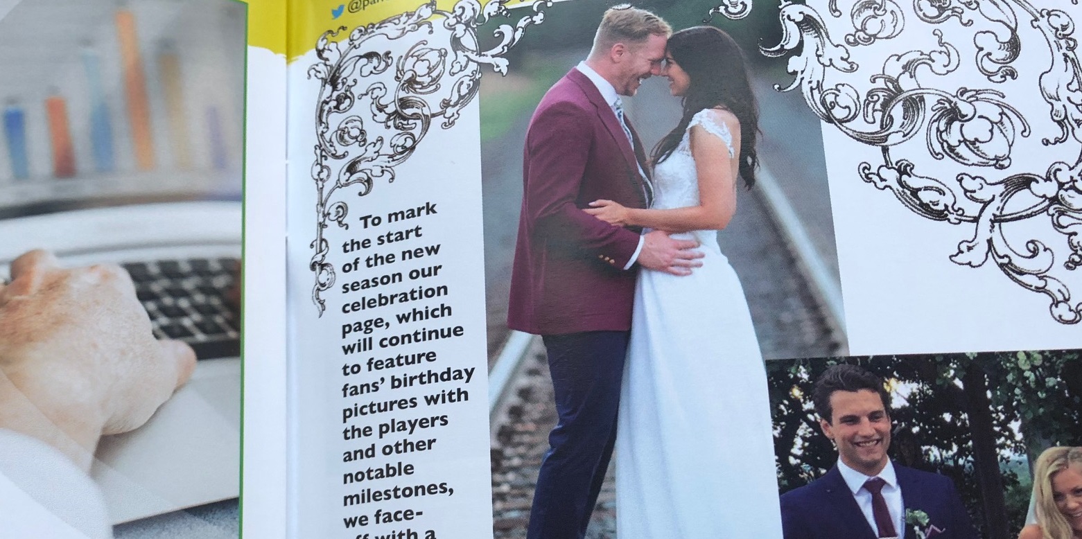 Match Night Mag: Wedding Special Top Image