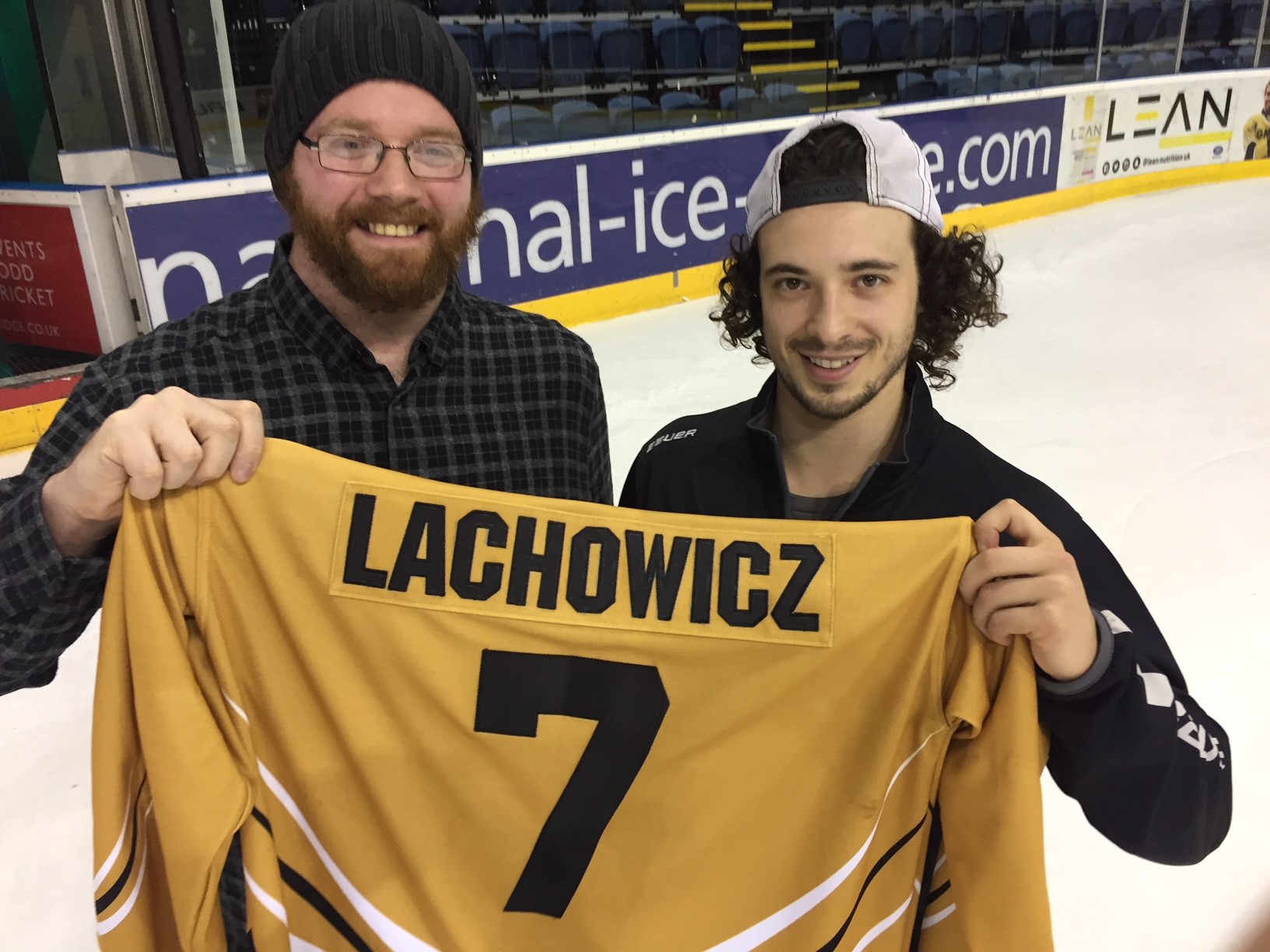 First year fan wins Lacho's shirt Top Image