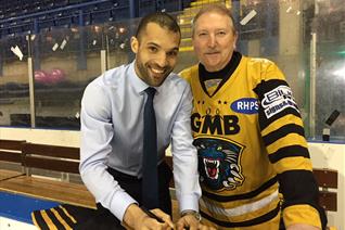 Alan wins Clarkey's last ever home regular season game shirt
