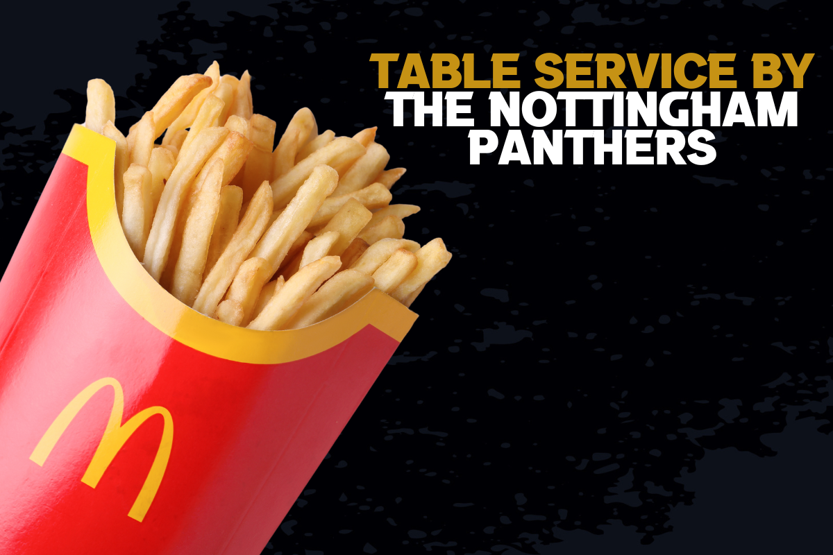 BE SERVED BY THE PANTHERS AT MCDONALD'S TODAY Top Image