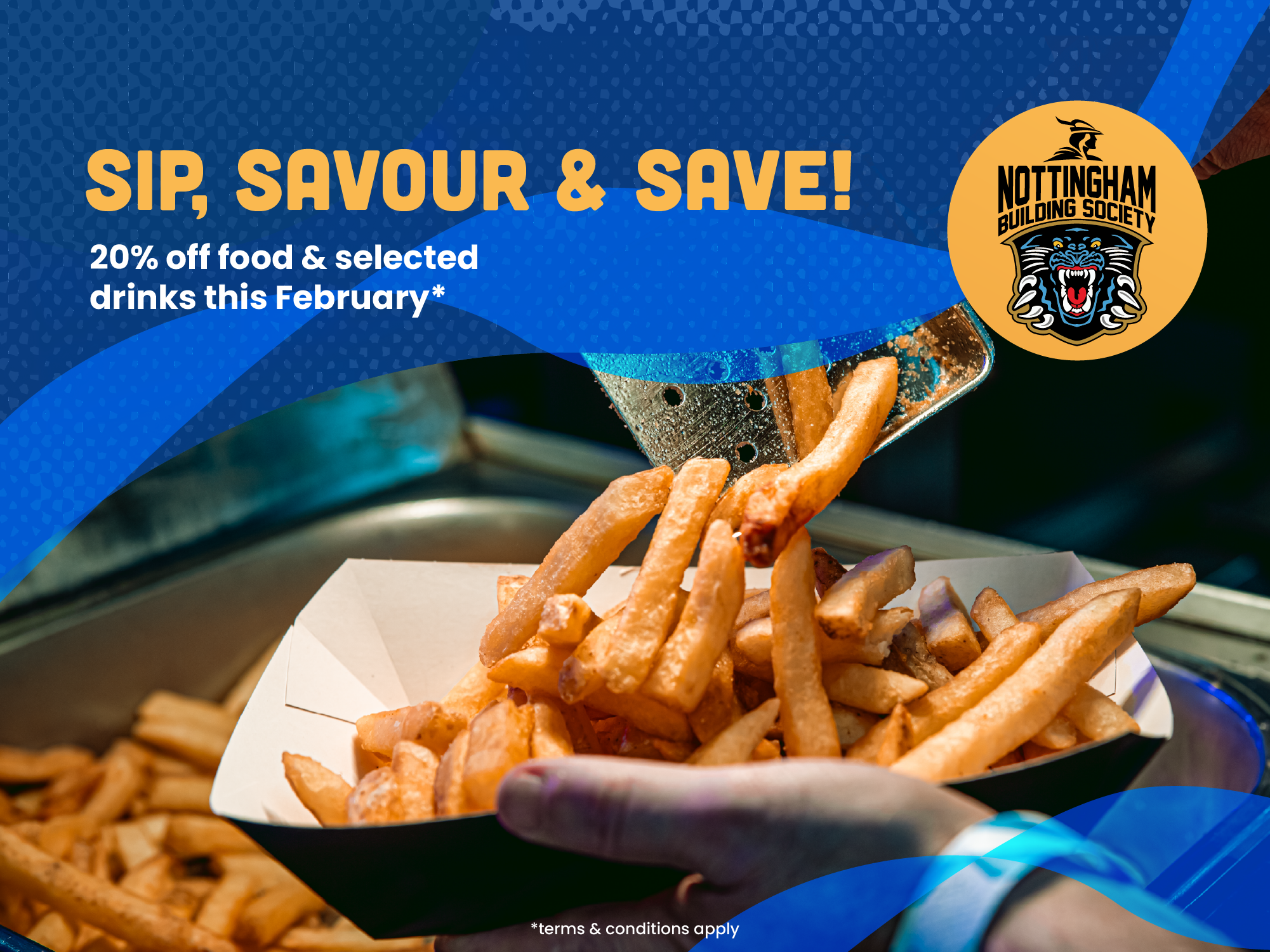 20% OFF FOOD AND SELECTED DRINKS IN FEBRUARY Top Image