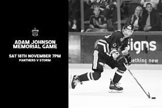 PANTHERS TO HOST STORM IN ADAM JOHNSON MEMORIAL GAME