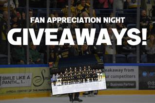 FAN APPRECIATION NIGHT ON SUNDAY