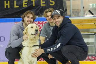 OUR GUIDE DOG BEAU MAKES A VISIT TO TRAINING