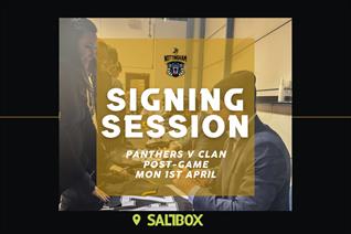 POST-GAME SIGNING SESSION NEXT MONDAY
