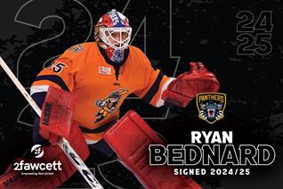 PANTHERS SIGNED NETMINDER RYAN BEDNARD
