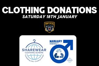 DONATE YOUR MEN'S CLOTHING ON SATURDAY