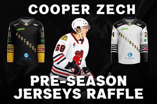 TWO ZECH JERSEYS TO BE WON IN ONLINE RAFFLE