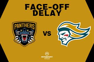 PANTHERS v GIANTS: FACE-OFF DELAYED UNTIL 8:20PM