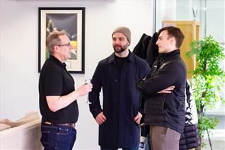 OLLIE AND JORDAN ATTEND SOLUTIONS NEW OFFICE EVENT