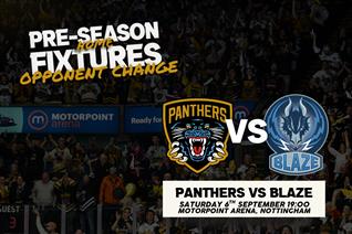 BLAZE AT HOME IN PRE-SEASON ON 6TH SEPTEMBER