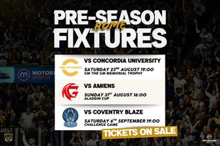 PRE-SEASON MATCH TICKETS NOW ON SALE