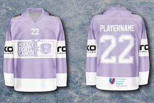 RAFFLE TO WIN HOCKEY FIGHTS CANCER WARM-UP JERSEYS